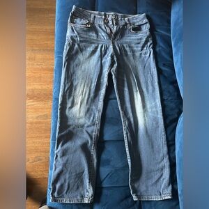 Lucky Brand Classic Straight Denim Dress Jeans Broken Zipper